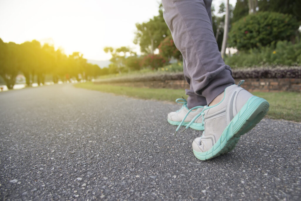 running on pavement